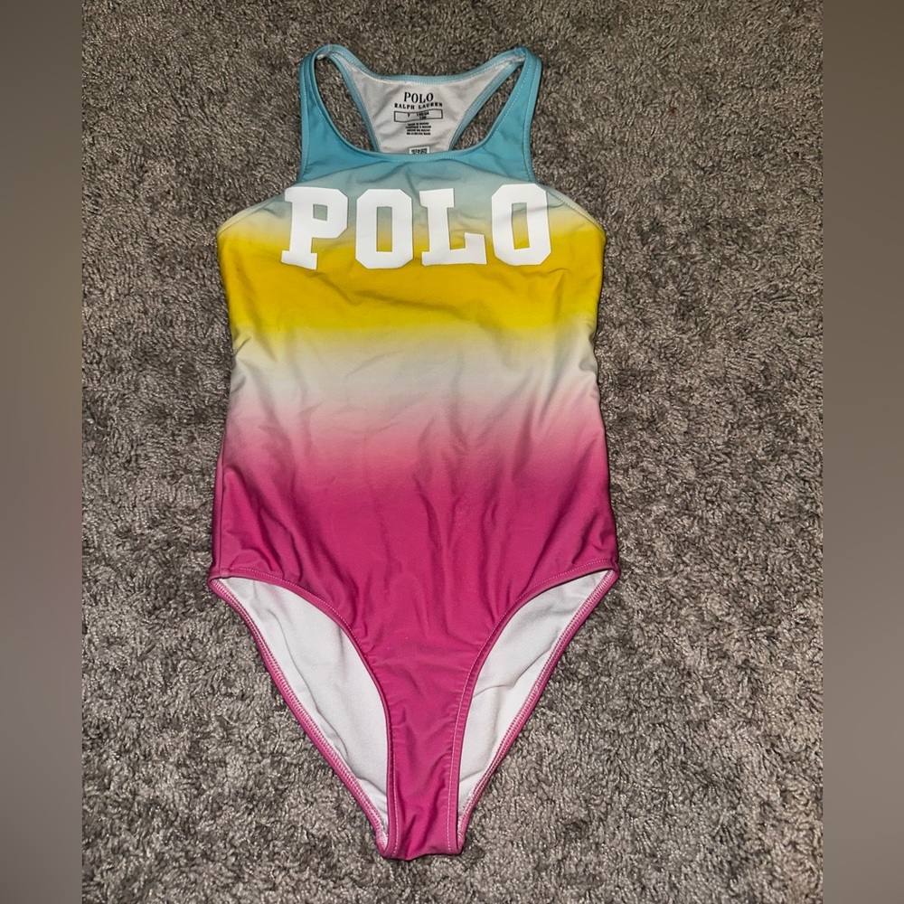 Girls Polo Bathing Suit